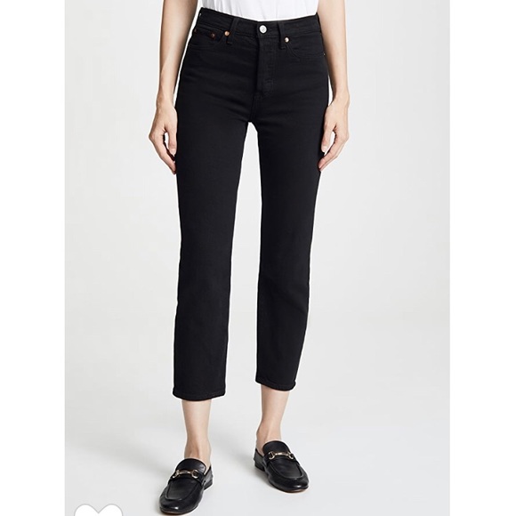 levis wedgie straight black